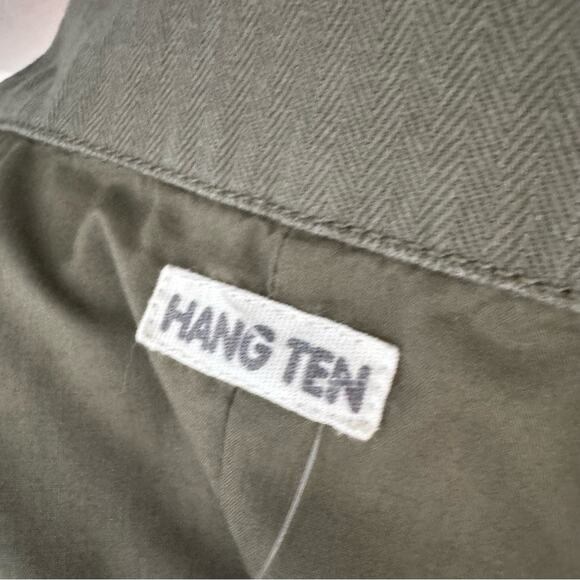 Cropped Utility Jacket Amy Green Hang Ten Size Small Downtown Girl - Picture 10 of 10